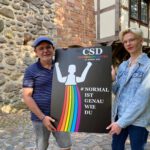 20230711 - Gilberto und Nils mit Regenbogenadorantin